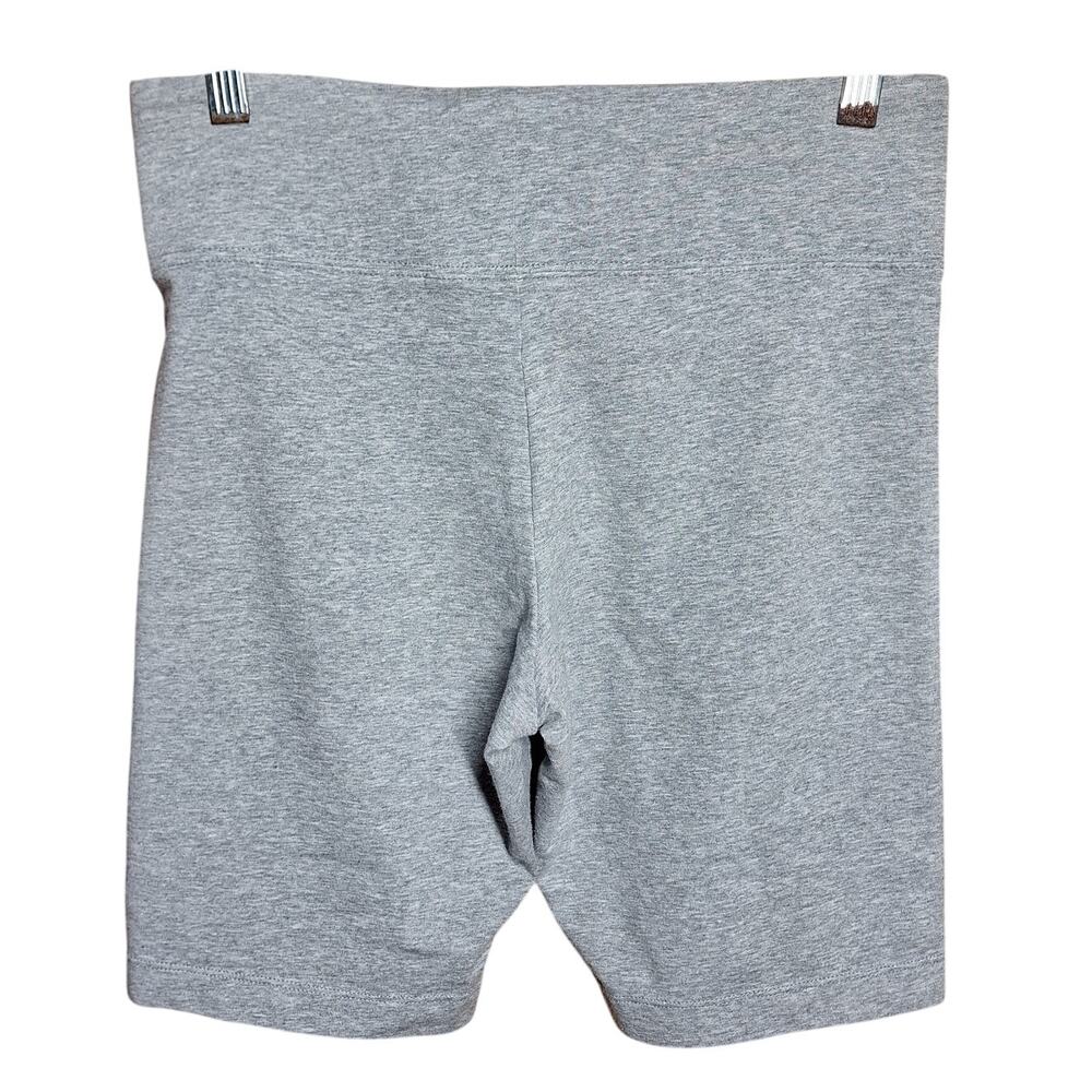 Nike Legasee classic high rise gray soft stretch biker shorts casual athletic - Picture 3 of 5